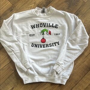 Whoville University White Sweatshirt